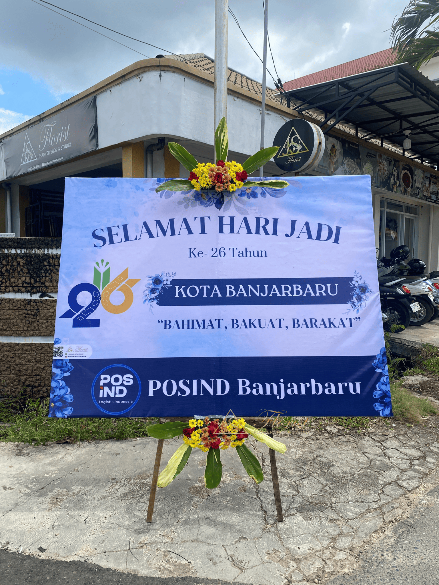 Bunga Papan Printing 1,5 x 2